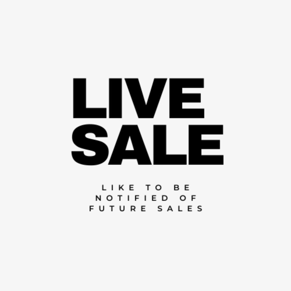Like this to be notified of all future Live Sales